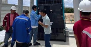 A premium-grade generator installed at a corporate facility ensuring continuous power supply