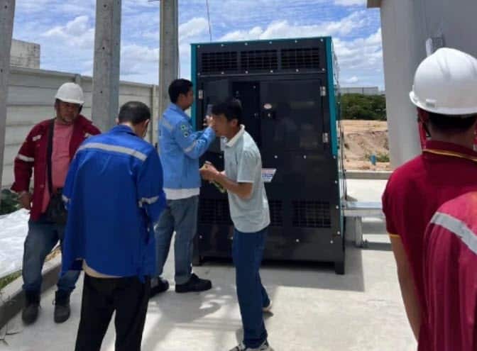 A premium-grade generator installed at a corporate facility ensuring continuous power supply